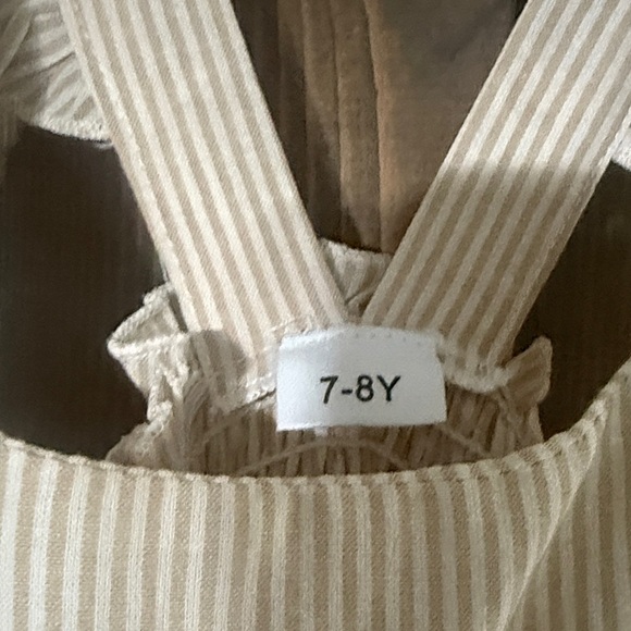 Amazon Cream Ruffle Kids Dress - Picture 2 of 5